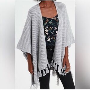 American Eagle Fringe Cozy Poncho